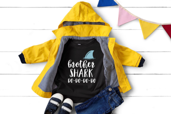 Brother Shark Fin SVG for Graphics and Crafts