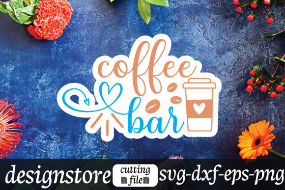 Coffee Bar Stickers Graphics for Crafts