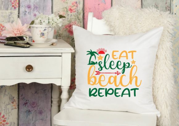 Eat Sleep Beach Repeat Svg