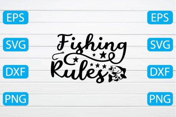 Fishing Rules Svg Graphics for Crafts