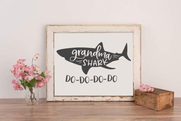 Grandma Shark Do-Do-Do-Do SVG: Graphics for Crafts & Local Branding