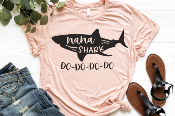 Nana Shark Do-Do-Do-Do SVG: Graphics for Crafts & Local Branding