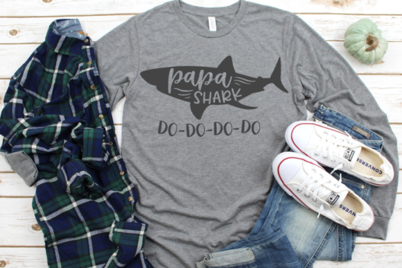 Papa Shark Do-Do-Do-Do SVG: Graphics for Crafts & Branding