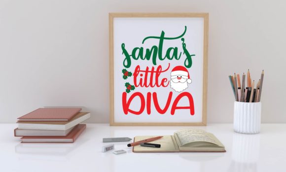 Santa’s Little Diva Graphics for Crafts