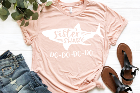 Sister Shark Svg for Crafts and Graphics