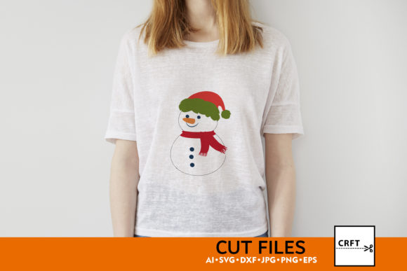 Sublimation SVG Files Snowman Graphics for Crafts