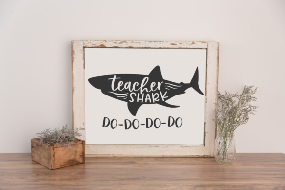Teacher Shark Svg for Graphics and Crafts