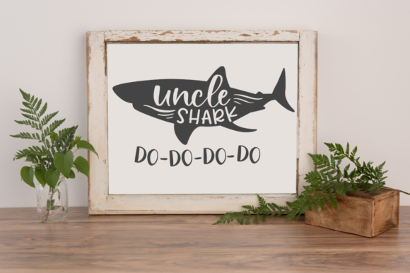 Uncle Shark Do-Do-Do-Do Svg: A Graphic Asset for Creative Publishers